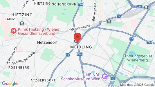 Rooms for rent i Wien Meidling - kort over placeringen