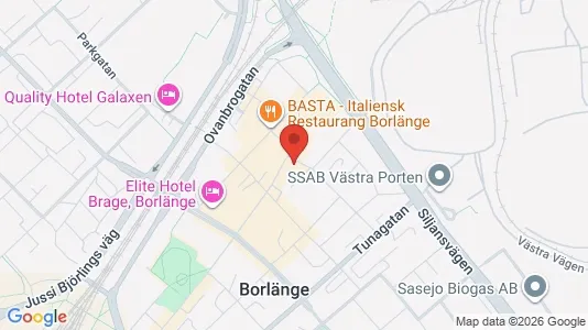 Apartments for rent i Borlänge - kort over placeringen