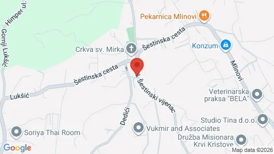 Apartments for rent i Sljeme (Medvednica-Tomislavac) - kort over placeringen