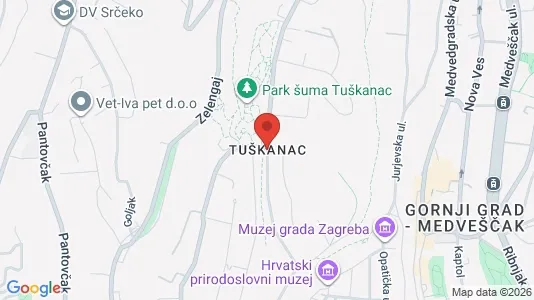 Apartments for rent i Sljeme (Medvednica-Tomislavac) - kort over placeringen