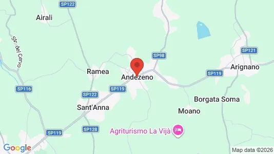Houses for rent i Andezeno - kort over placeringen