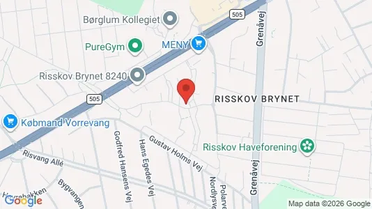 Apartments for rent i Risskov - kort over placeringen