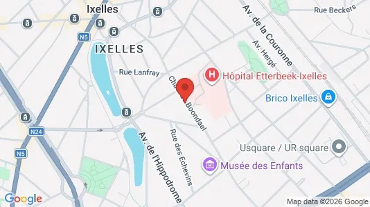 Apartments for rent i Brussels Elsene - kort over placeringen