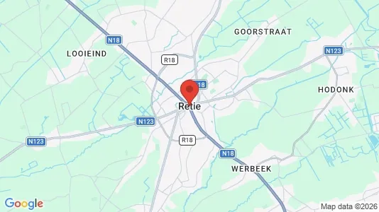 Apartments for rent i Retie - kort over placeringen