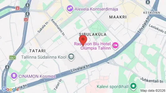 Apartments for rent i Tallinn Kesklinna - kort over placeringen