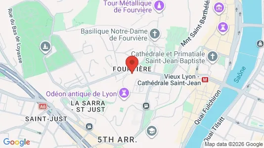 Apartments for rent i Lyon - kort over placeringen