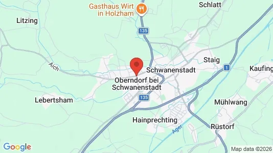 Apartments for rent i Oberndorf bei Schwanenstadt - kort over placeringen