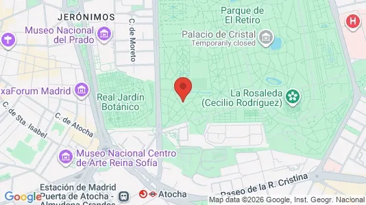 Apartments for rent i Madrid Retiro - kort over placeringen