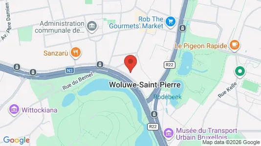 Apartments for rent i Brussels Sint-Pieters-Woluwe - kort over placeringen