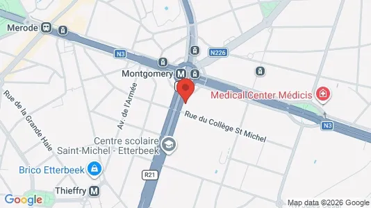 Apartments for rent i Brussels Sint-Pieters-Woluwe - kort over placeringen