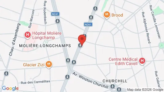 Apartments for rent i Brussels Elsene - kort over placeringen