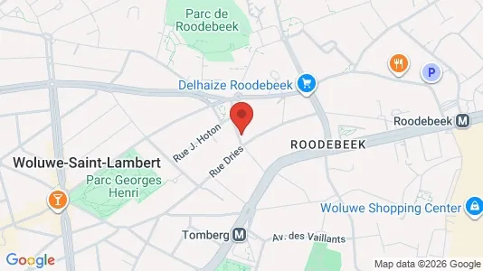 Apartments for rent i Brussels Sint-Lambrechts-Woluwe - kort over placeringen