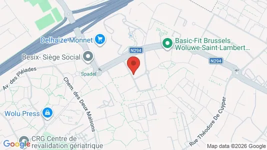Apartments for rent i Brussels Sint-Lambrechts-Woluwe - kort over placeringen