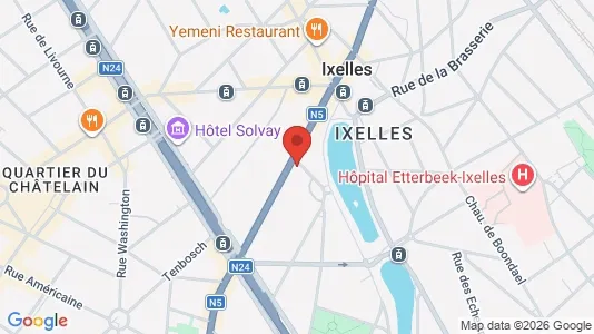 Apartments for rent i Brussels Elsene - kort over placeringen