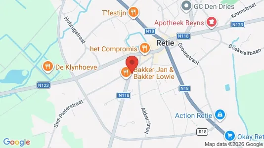 Apartments for rent i Retie - kort over placeringen