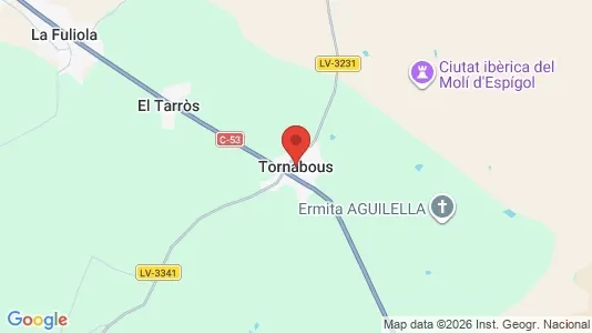 Houses for rent i Tornabous - kort over placeringen