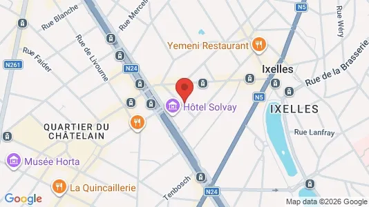 Apartments for rent i Brussels Elsene - kort over placeringen