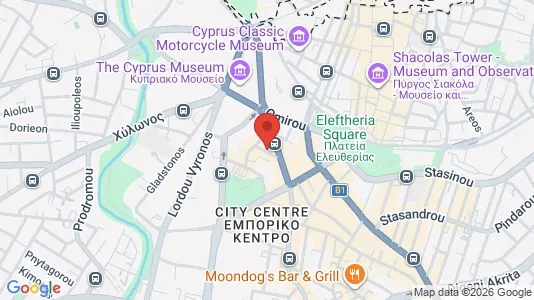 Apartments for rent i Nicosia Lefkosia - kort over placeringen