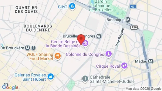 Apartments for rent i Stad Brussel - kort over placeringen