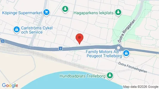 Apartments for rent i Trelleborg - kort over placeringen