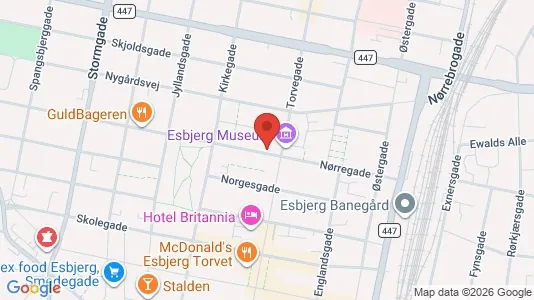 Apartments for rent i Esbjerg Center - kort over placeringen