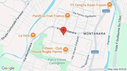 Rooms for rent i Parma - kort over placeringen