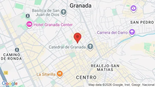 Apartments for rent i Granada - kort over placeringen