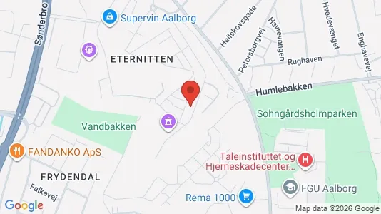 Apartments for rent i Aalborg Center - kort over placeringen