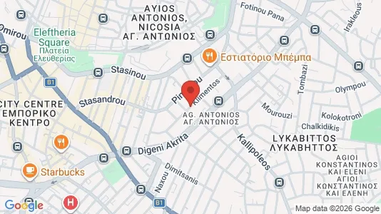 Apartments for rent i Nicosia Lefkosia - kort over placeringen