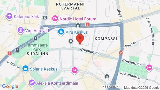 Apartments for rent i Tallinn Kesklinna - kort over placeringen