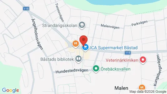 Apartments for rent i Båstad - kort over placeringen