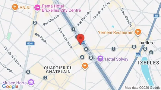 Apartments for rent i Brussels Elsene - kort over placeringen
