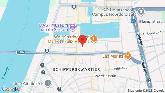 Apartments for rent i Stad Antwerp - kort over placeringen