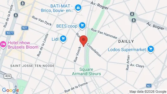 Apartments for rent i Brussels Schaarbeek - kort over placeringen