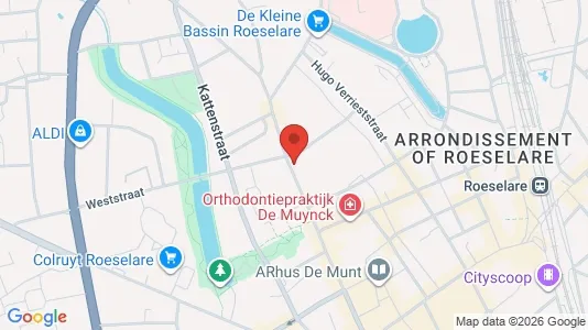 Apartments for rent i Roeselare - kort over placeringen