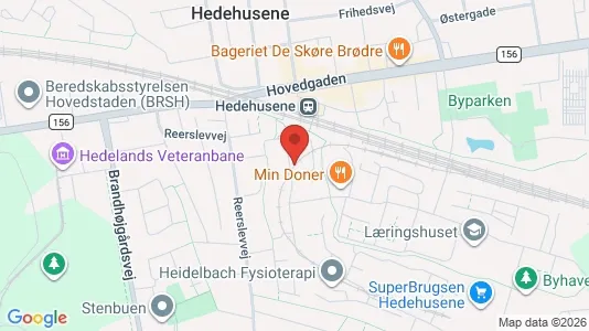 Apartments for rent i Hedehusene - kort over placeringen