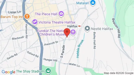 Apartments for rent i Halifax - West Yorkshire - kort over placeringen