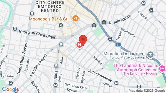 Apartments for rent i Nicosia Lefkosia - kort over placeringen