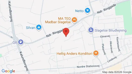 Apartments for rent i Slagelse - kort over placeringen