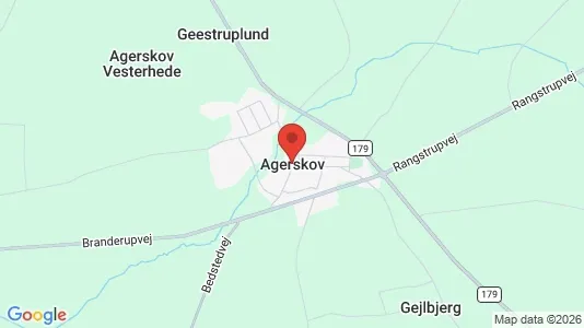 Houses for rent i Agerskov - kort over placeringen