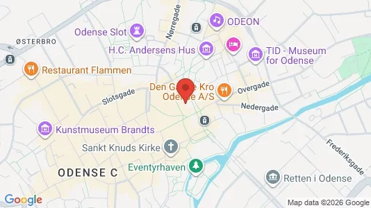 Apartments for rent i Odense C - kort over placeringen
