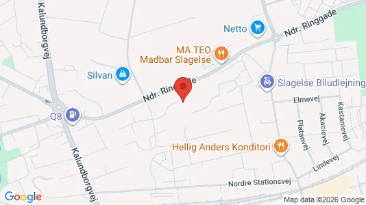 Apartments for rent i Slagelse - kort over placeringen