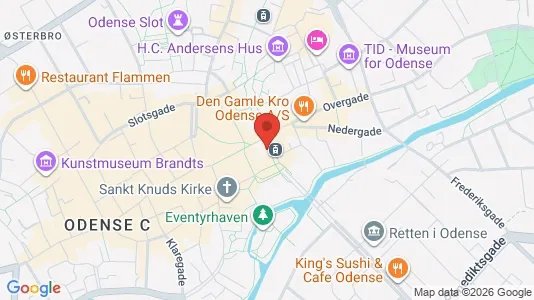 Apartments for rent i Odense C - kort over placeringen