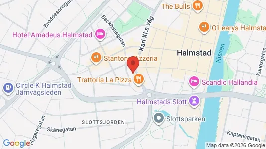 Apartments for rent i Halmstad - kort over placeringen