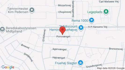Apartments for rent i Herning - kort over placeringen