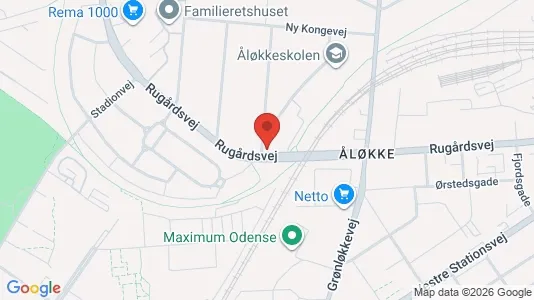 Apartments for rent i Odense C - kort over placeringen
