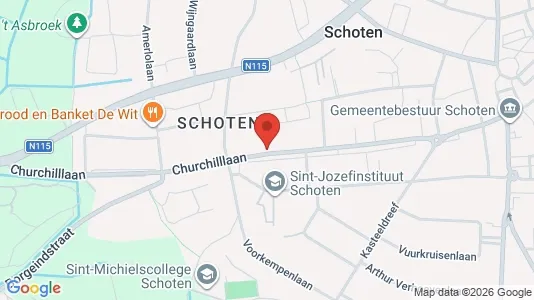 Apartments for rent i Schoten - kort over placeringen