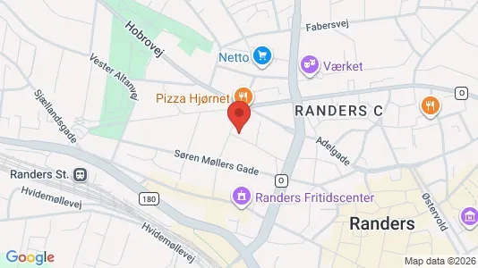 Apartments for rent i Randers C - kort over placeringen
