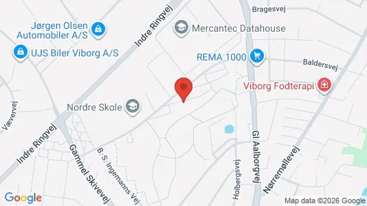 Apartments for rent i Viborg - kort over placeringen