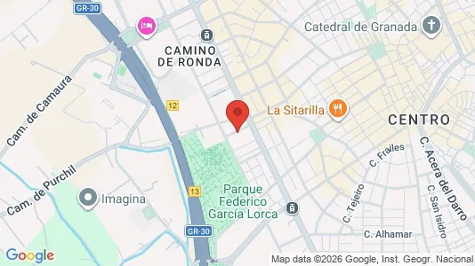 Apartments for rent i Granada - kort over placeringen